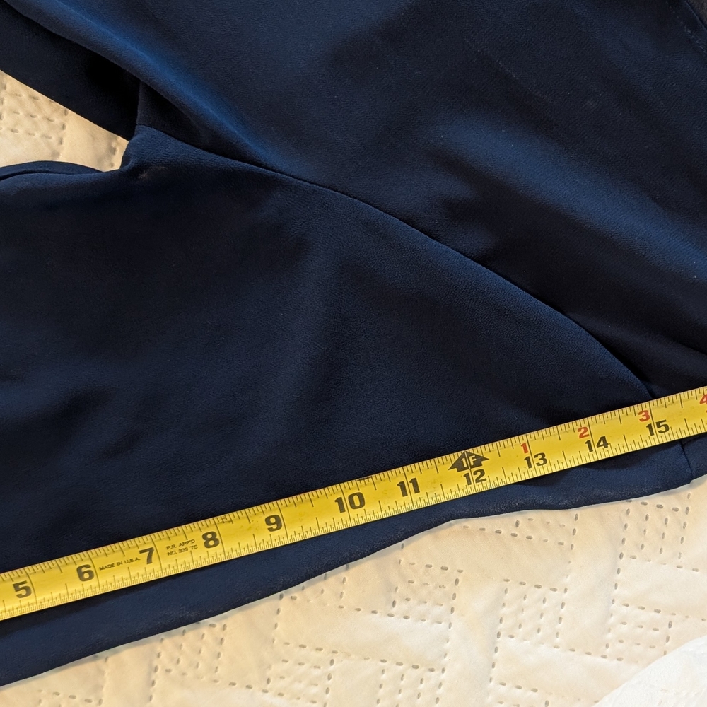 Elegant Navy Blue Sheer Kimono - Picture 6 of 8